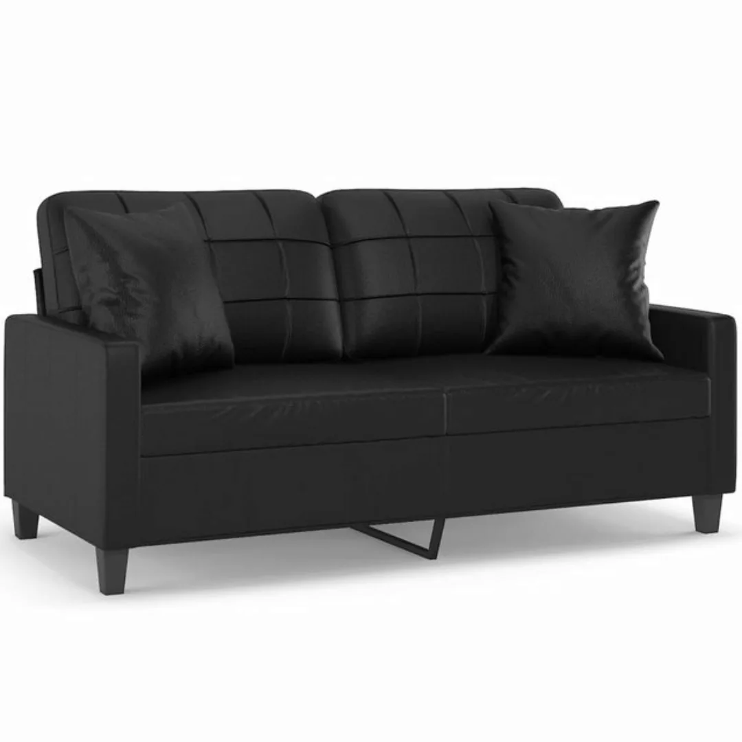 vidaXL Sofa Sofa Kunstleder mit Zierkissen, 140 cm günstig online kaufen