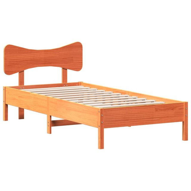 vidaXL Bett Massivholzbett ohne Matratze Wachsbraun 75x190 cm Kiefernholz günstig online kaufen