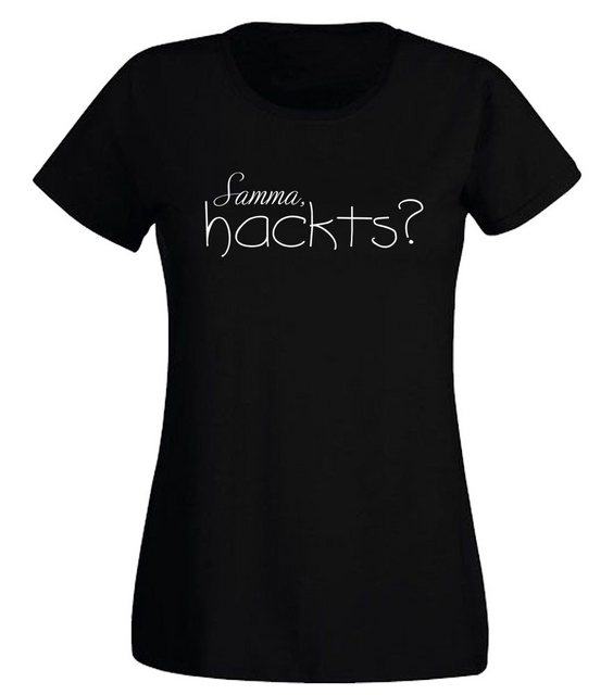 G-graphics T-Shirt Damen T-Shirt - Samma, hackts? Slim-fit-Shirt, mit Front günstig online kaufen