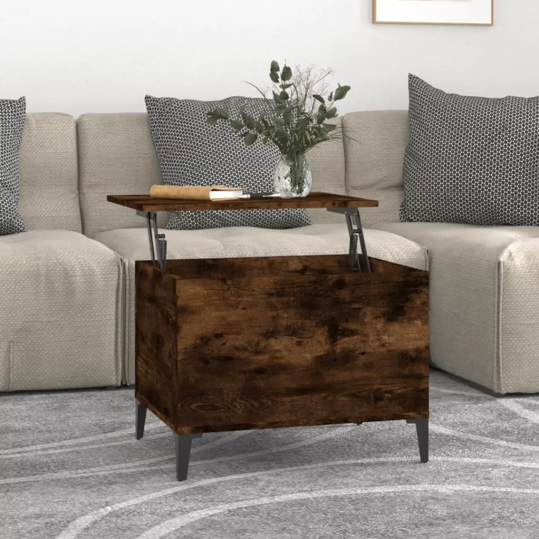 Vidaxl Couchtisch Räuchereiche 60x44,5x45 Cm Holzwerkstoff günstig online kaufen