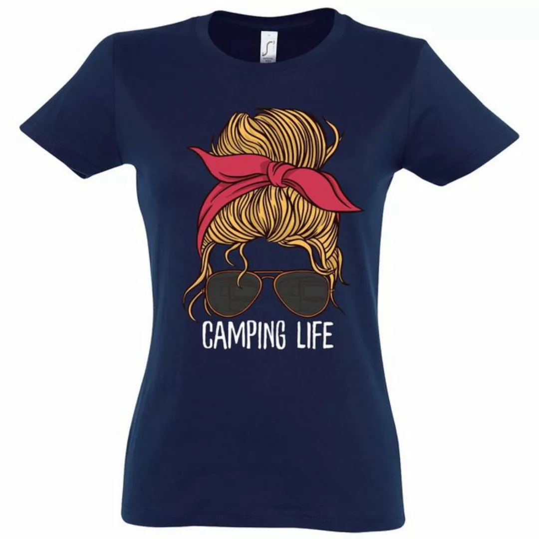 Youth Designz T-Shirt Camping Life Damen Shirt mit trendigem Frontprint günstig online kaufen