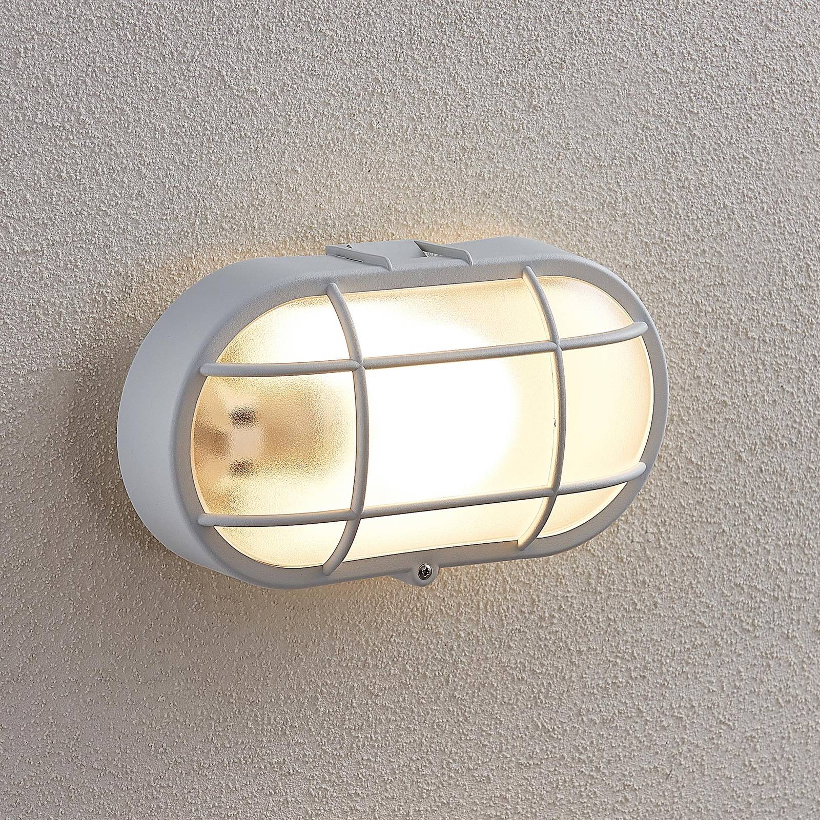 Lindby LED-Außenwandleuchte Alisha, weiß, Kunststoff, IP54 günstig online kaufen