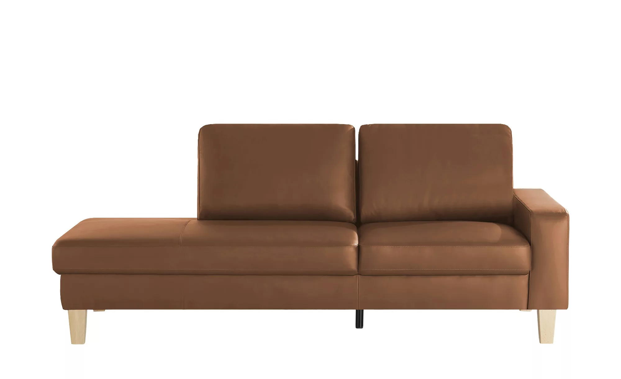 Recamiere  Bena - braun - 213 cm - 86 cm - 97 cm - Polstermöbel > Sofas > E günstig online kaufen