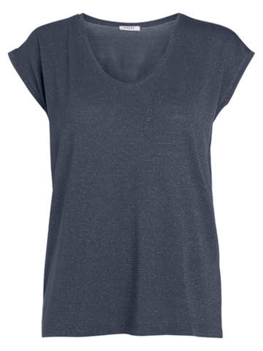 Pieces Billo Lurex Stripes Kurzärmeliges T-shirt S Ombre Blue / Detail Lure günstig online kaufen