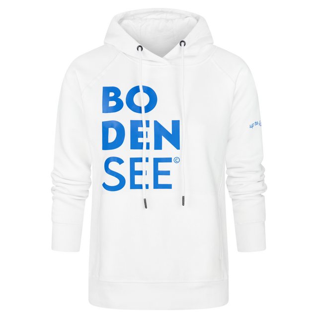 uptolake design Hoodie für Damen in weicher Bio Baumwolle mit Bodensee Schr günstig online kaufen