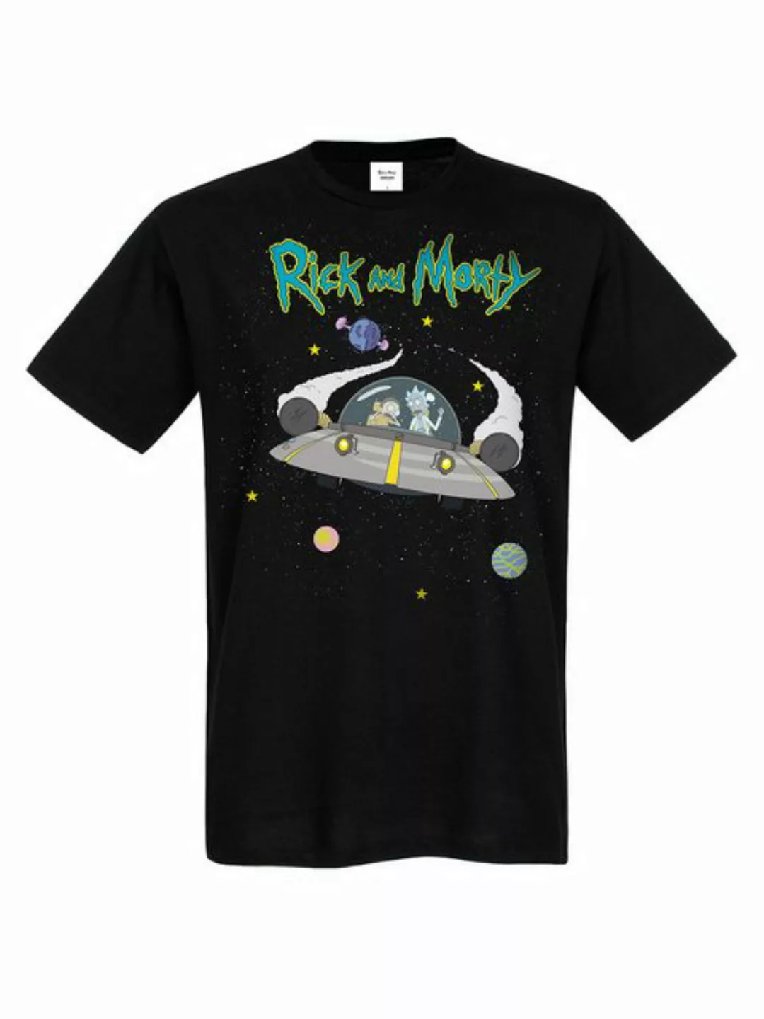 Rick and Morty Escape Herren T-Shirt schwarz günstig online kaufen