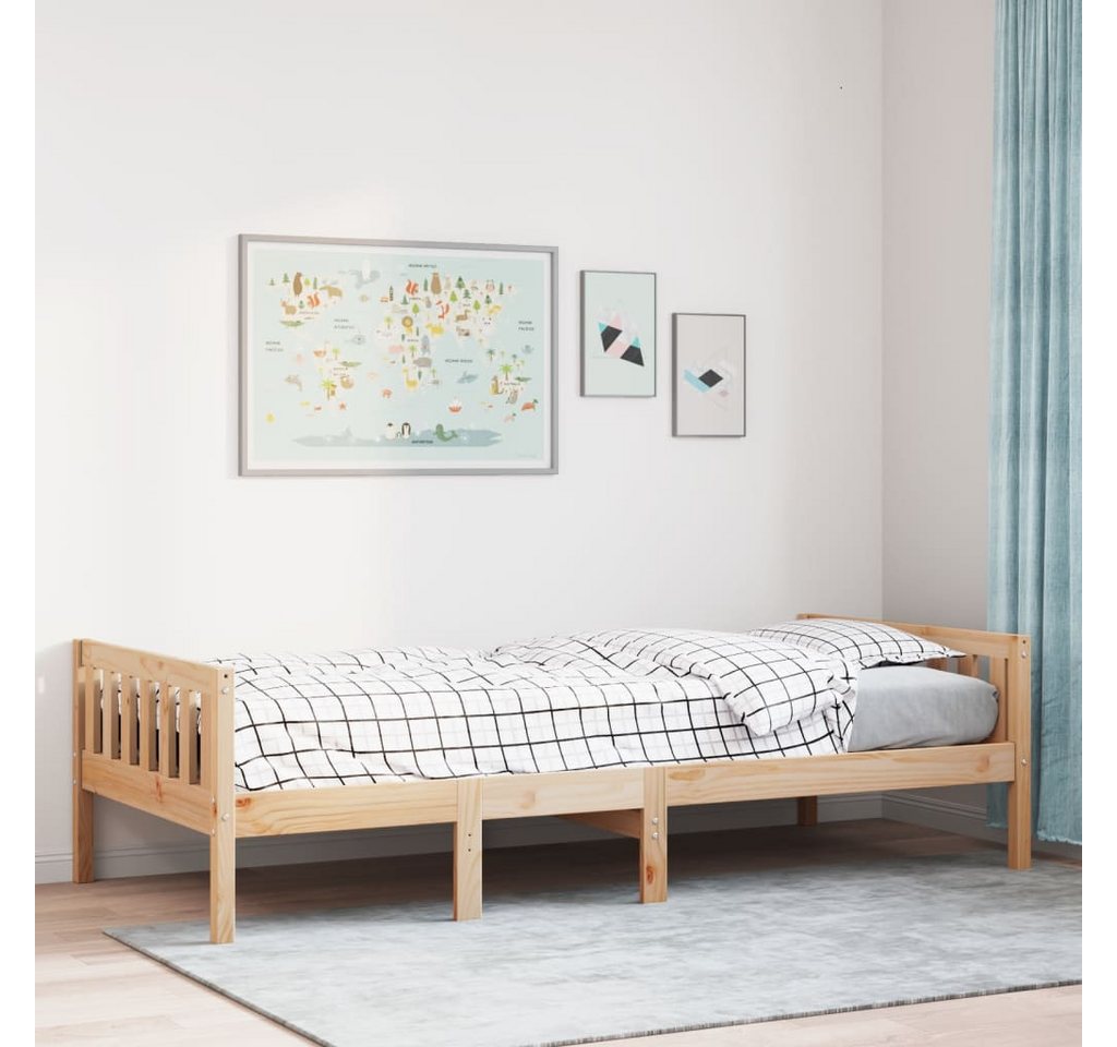 vidaXL Bett, Kinderbett ohne Matratze 90x190 cm Massivholz Kiefer günstig online kaufen