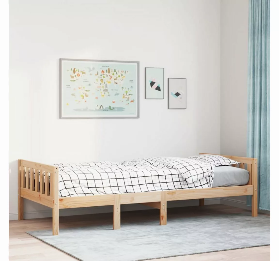 vidaXL Bett, Kinderbett ohne Matratze 80x200 cm Massivholz Kiefer günstig online kaufen