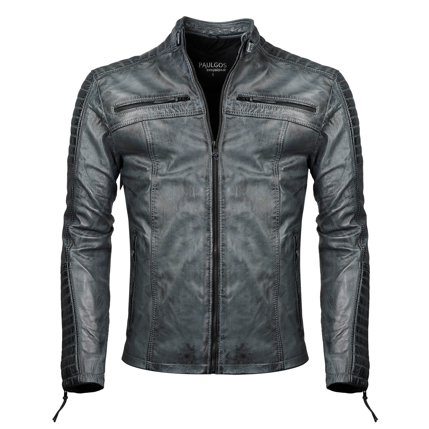 PAULGOS Lederjacke Herren Jacke Übergangsjacke Biker günstig online kaufen