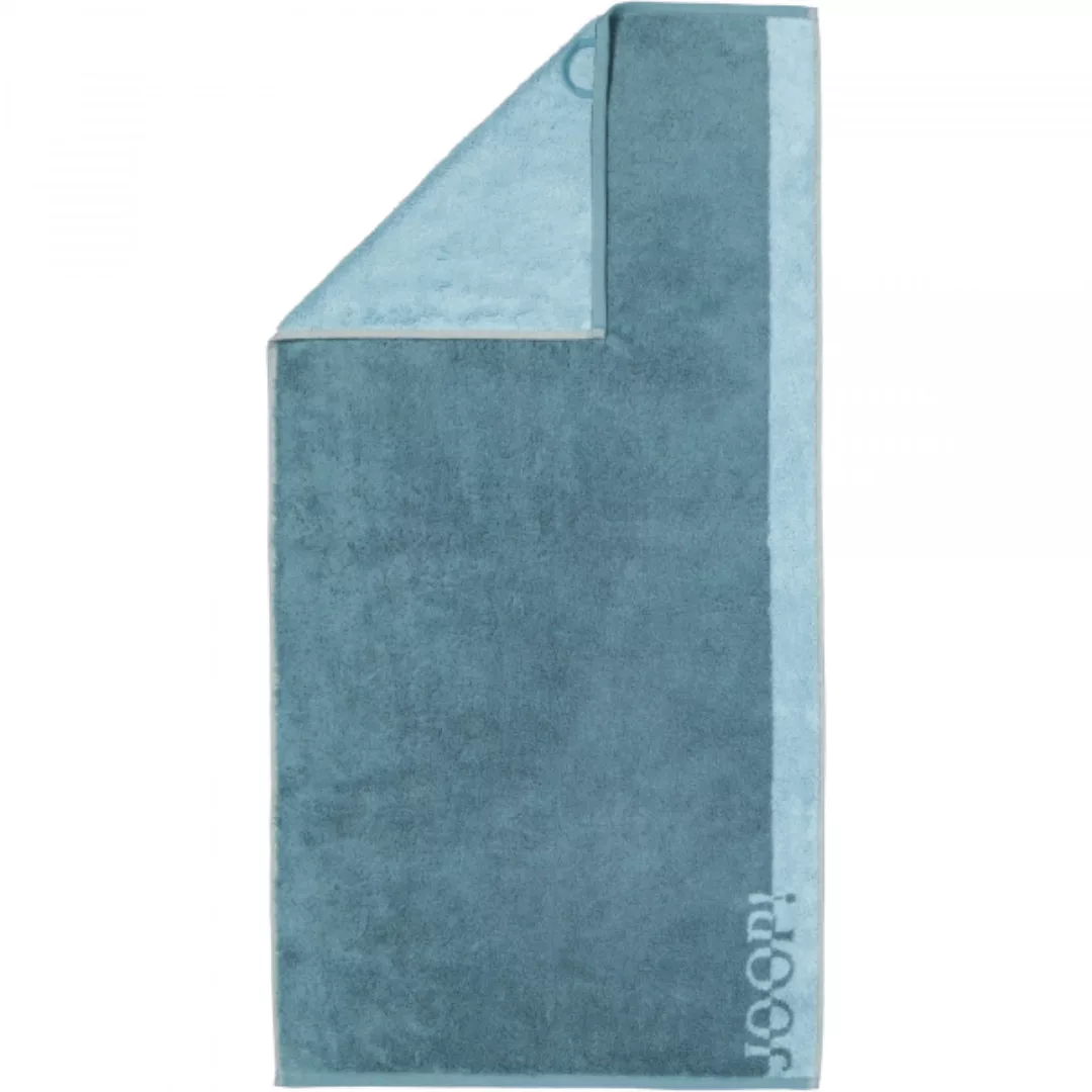 JOOP Tone Doubleface 1689 - Farbe: Aqua - 44 - Handtuch 50x100 cm günstig online kaufen