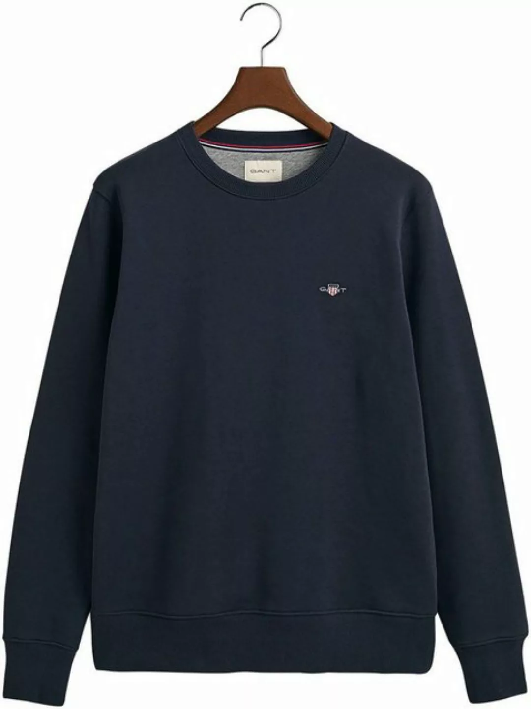 Gant Sweatshirt REG SHIELD C-NECK SWEAT mit Logostickerei auf der Brust günstig online kaufen