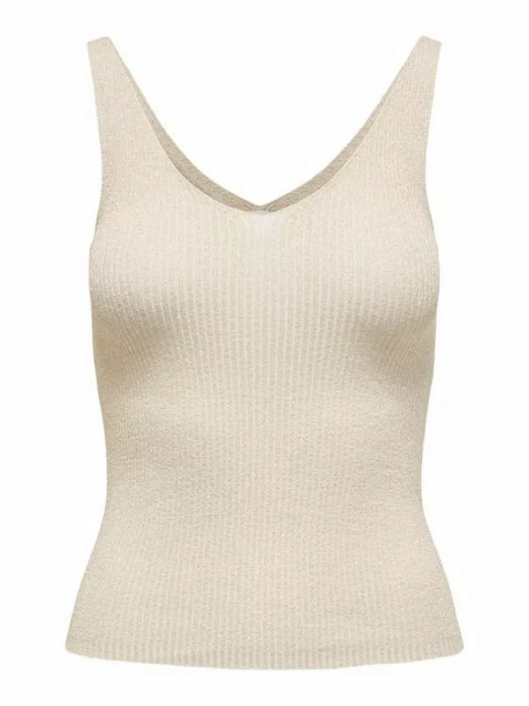 JACQUELINE de YONG Shirttop Tank Top V-Ausschnitt Ärmellos Geripptes Design günstig online kaufen