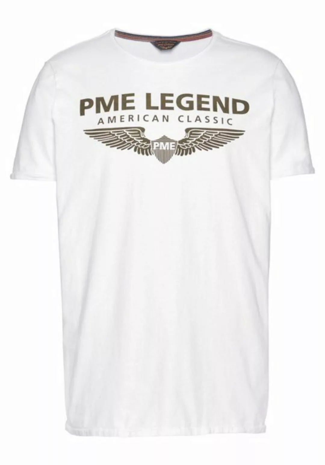 PME LEGEND Rundhalsshirt mit Logoprint günstig online kaufen