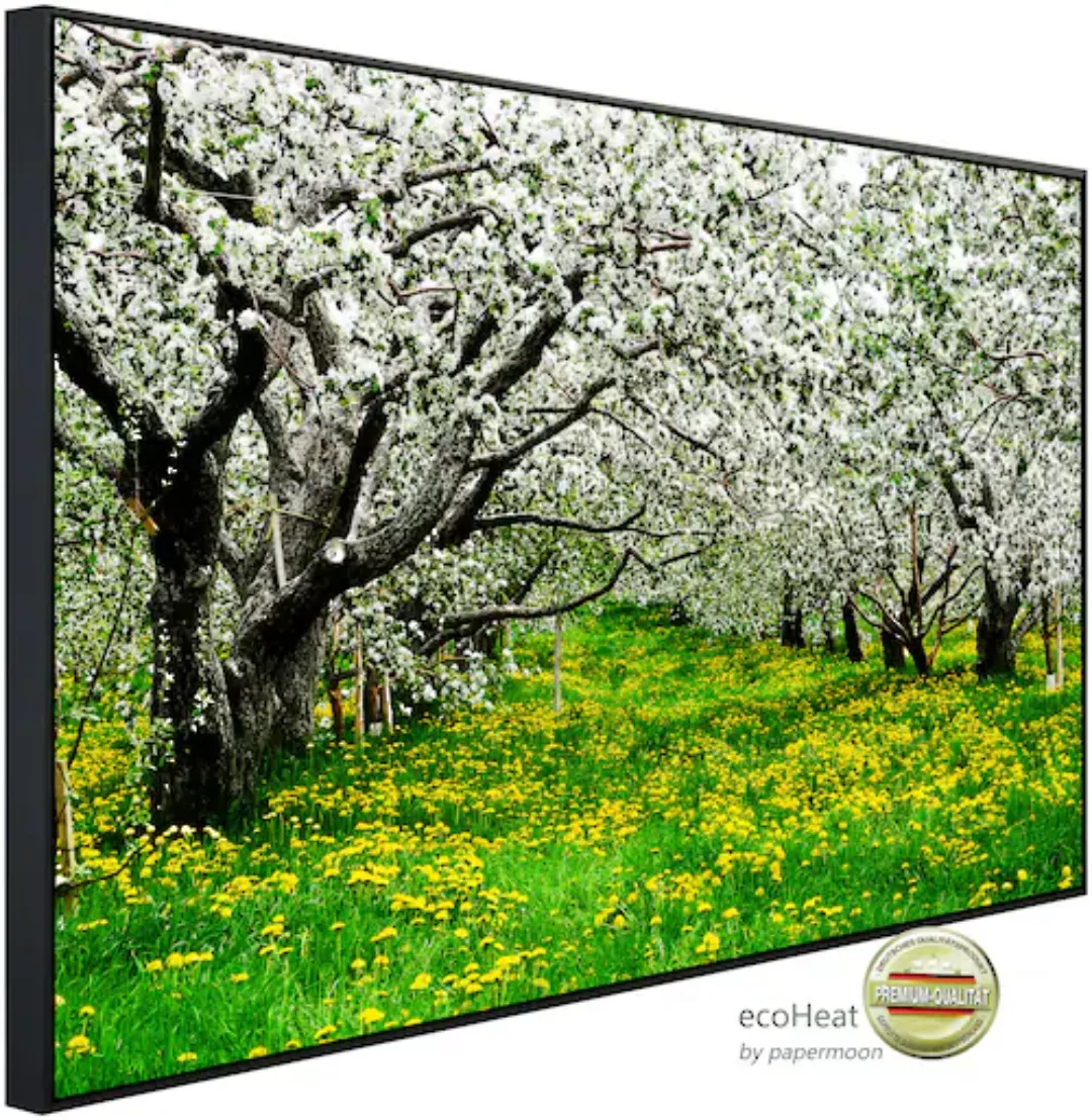 Papermoon Infrarotheizung »Blumenwiese mit Bäumen«, sehr angenehme Strahlun günstig online kaufen