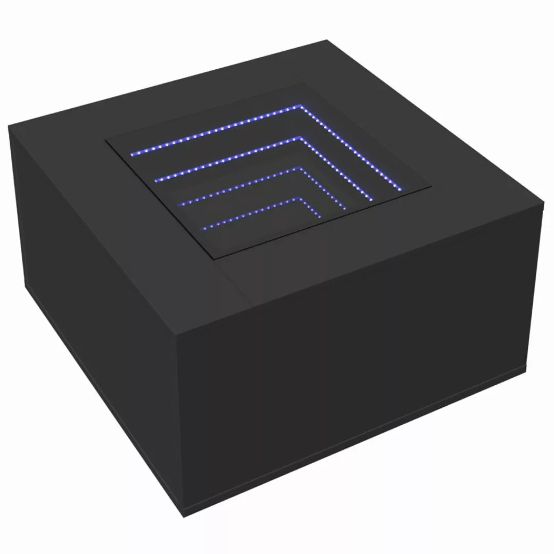 vidaXL Couchtisch LED-Couchtisch Schwarz 60x60x40 cm günstig online kaufen