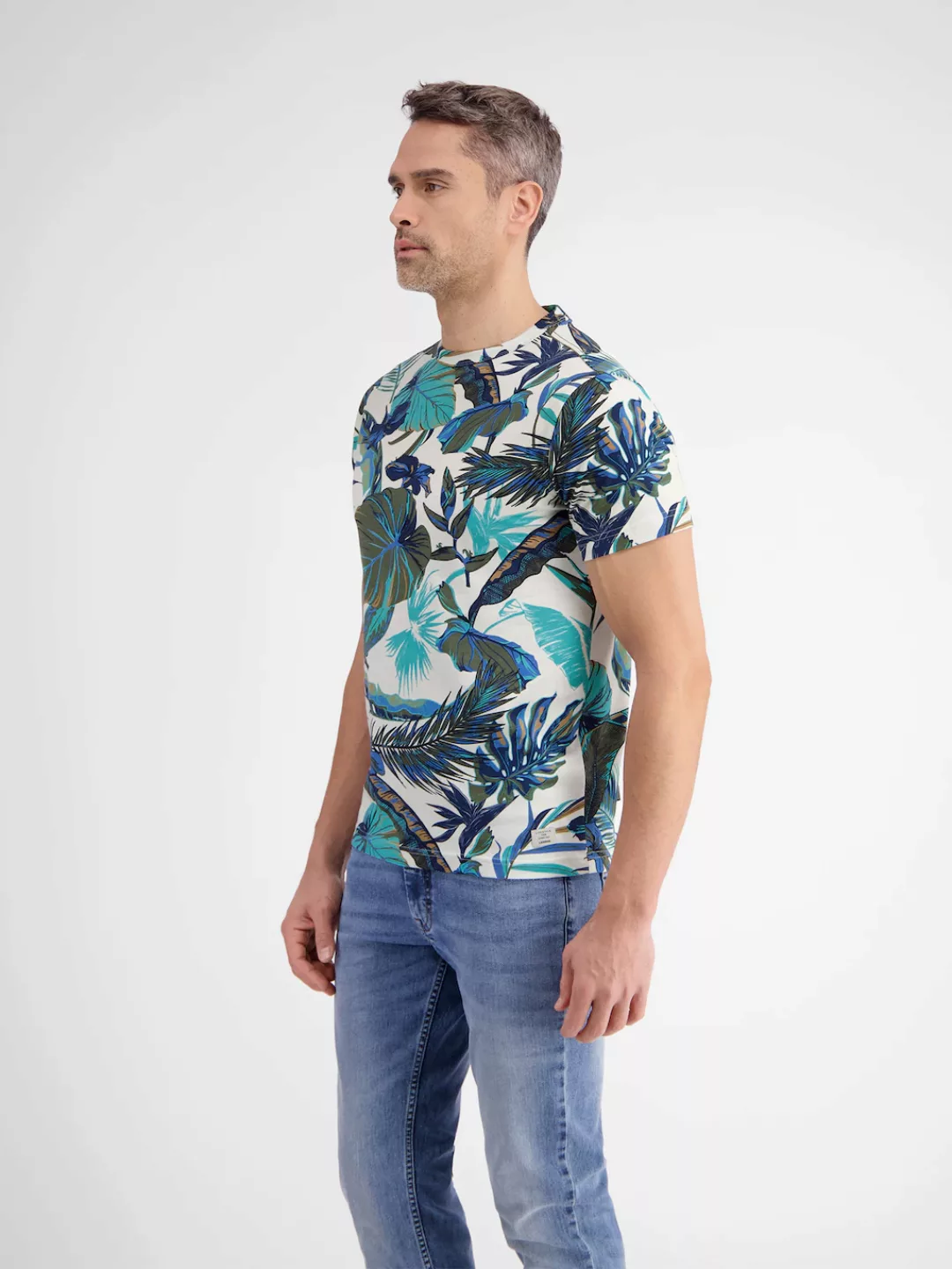LERROS T-Shirt "LERROS T-Shirt im Hawaiian-Style" günstig online kaufen