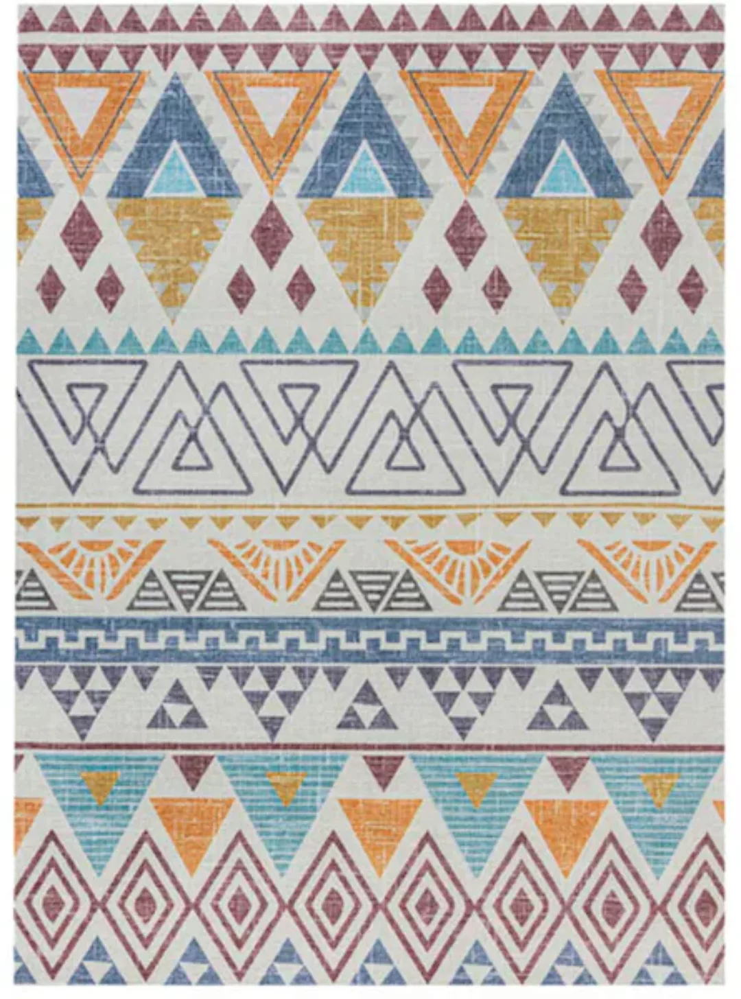 FLAIR RUGS Teppich »Lyle Aztec«, rechteckig, 8 mm Höhe, Lawson Kilim Washba günstig online kaufen