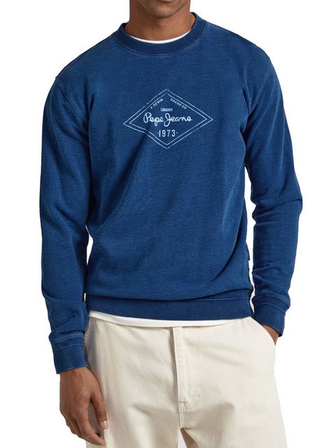 Pepe Jeans Sweatshirt Regular Fit Pullover - Milan Indigo günstig online kaufen