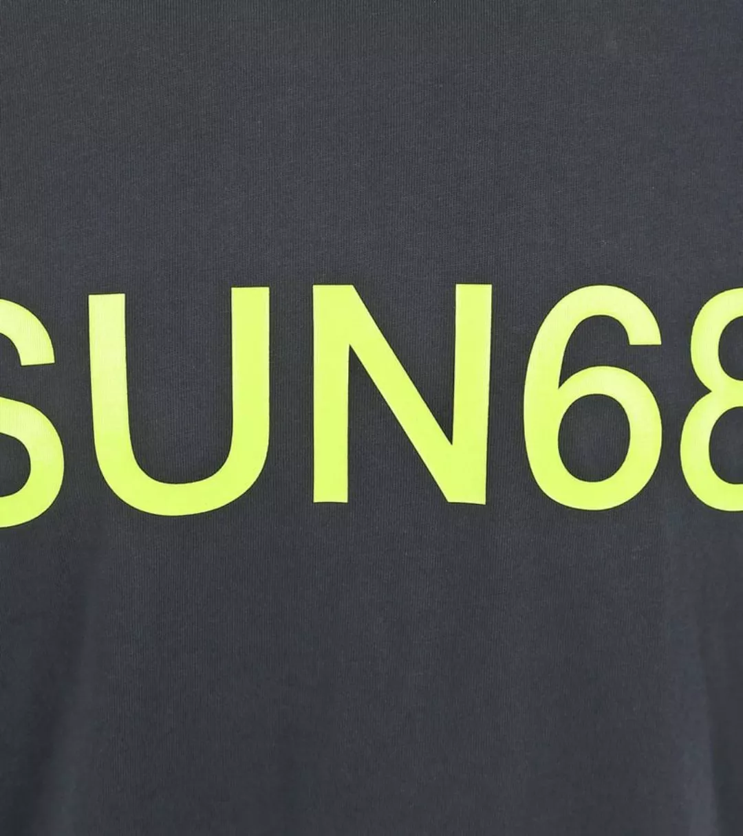 Sun68 T-Shirt Druck Logo Navy - Größe M günstig online kaufen