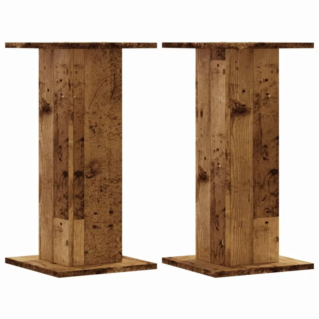 vidaXL Blumenständer Pflanzenständer 2 Stk. Altholz-Optik günstig online kaufen