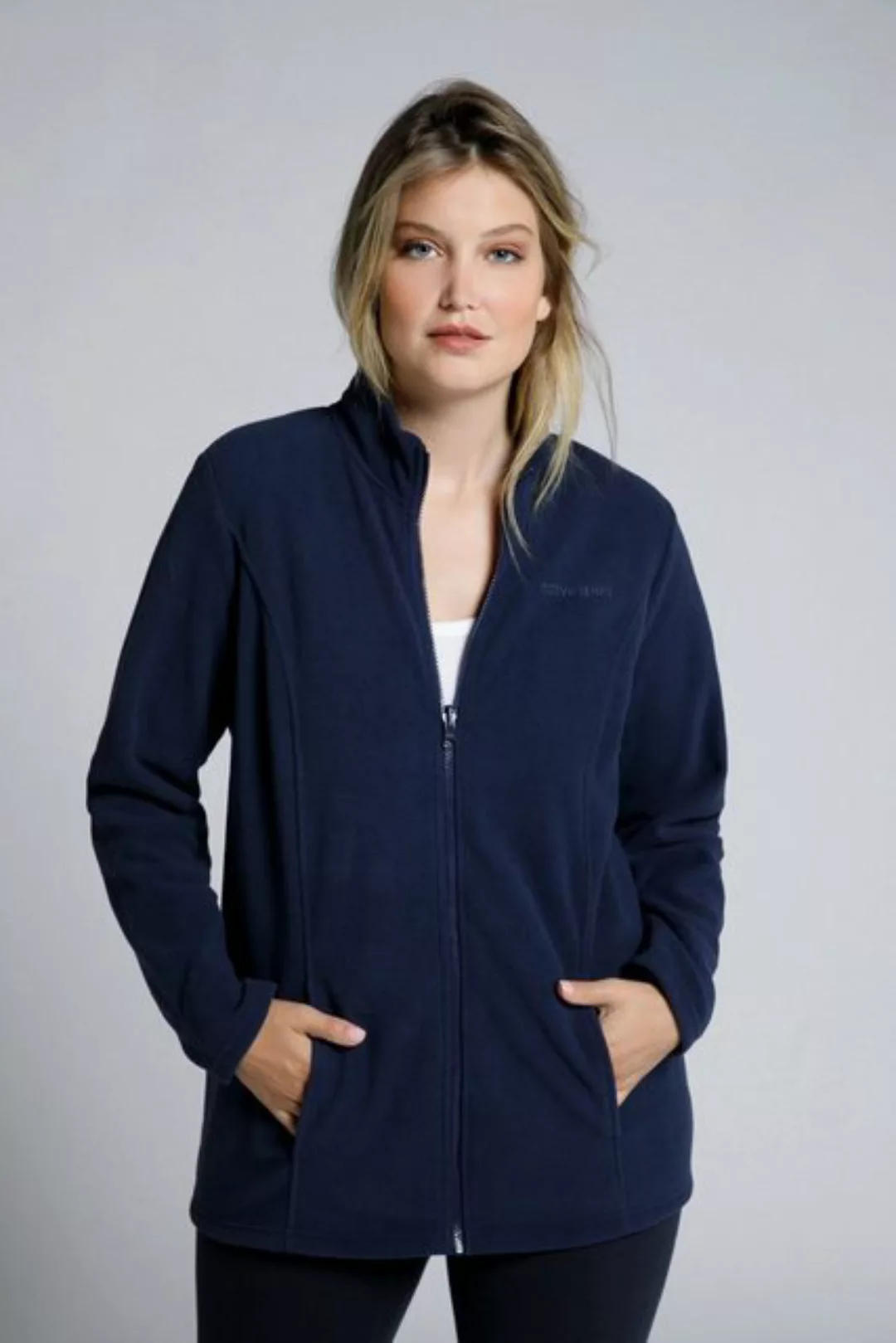 Ulla Popken Sweatjacke Fleecejacke Baukastensystem Innenjacke Stehkragen günstig online kaufen