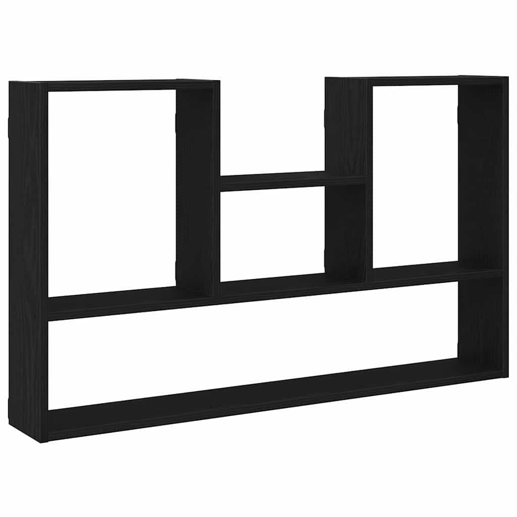 vidaXL Regal Wandregal Schwarz Eichen-Optik 99x15x60 günstig online kaufen