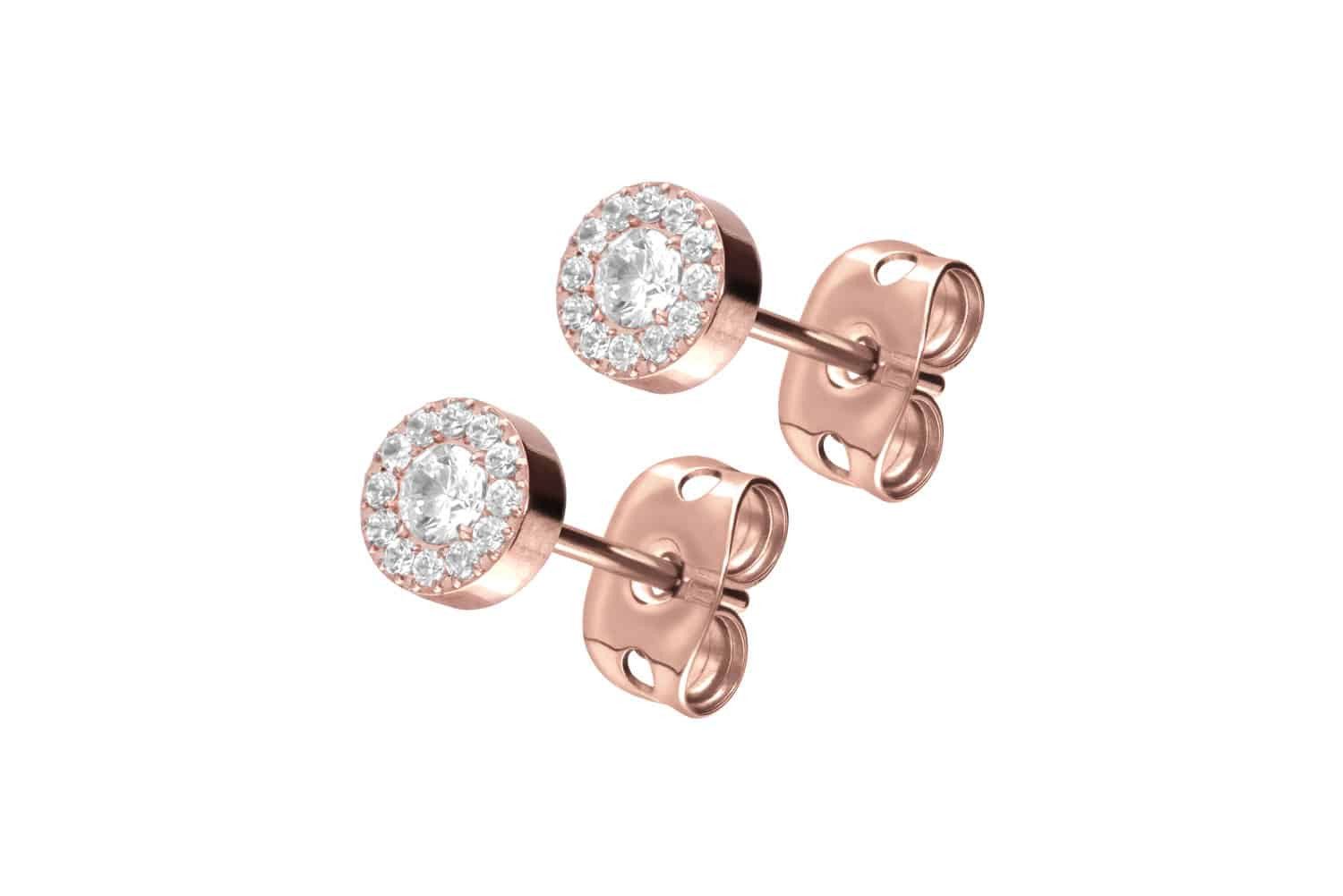 FILANGO Piercing-Set Titan Ohrstecker KRISTALLDISC (Ohrstecker günstig online kaufen