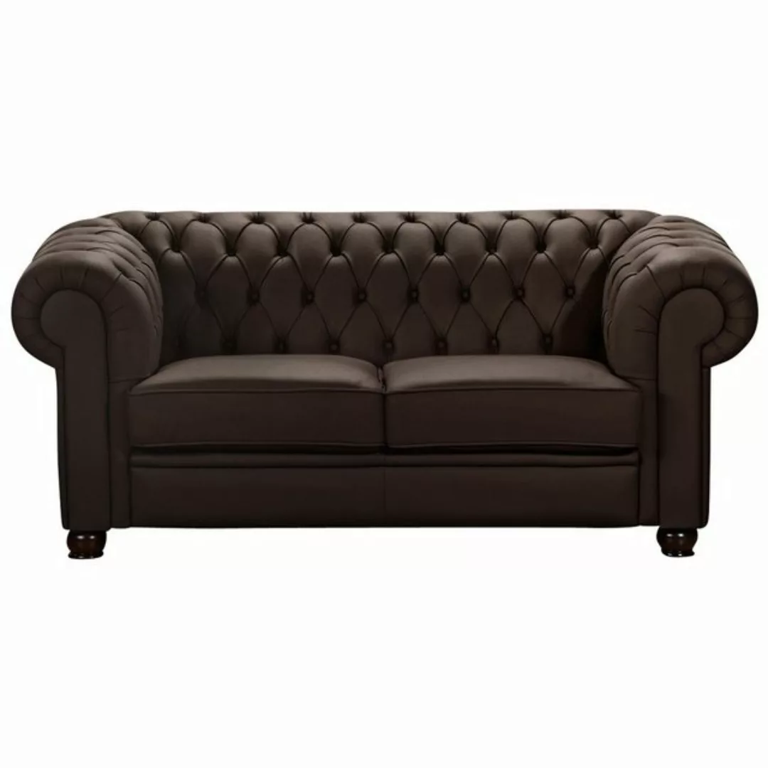 Max Winzer Sofa Chandler pigmentiertes Nappaleder - Braun günstig online kaufen