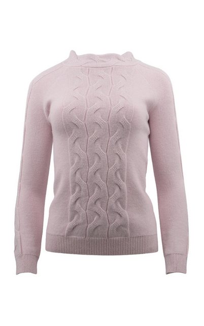 Passioni Strickpullover Femininer Pullover mit Zopfmuster günstig online kaufen