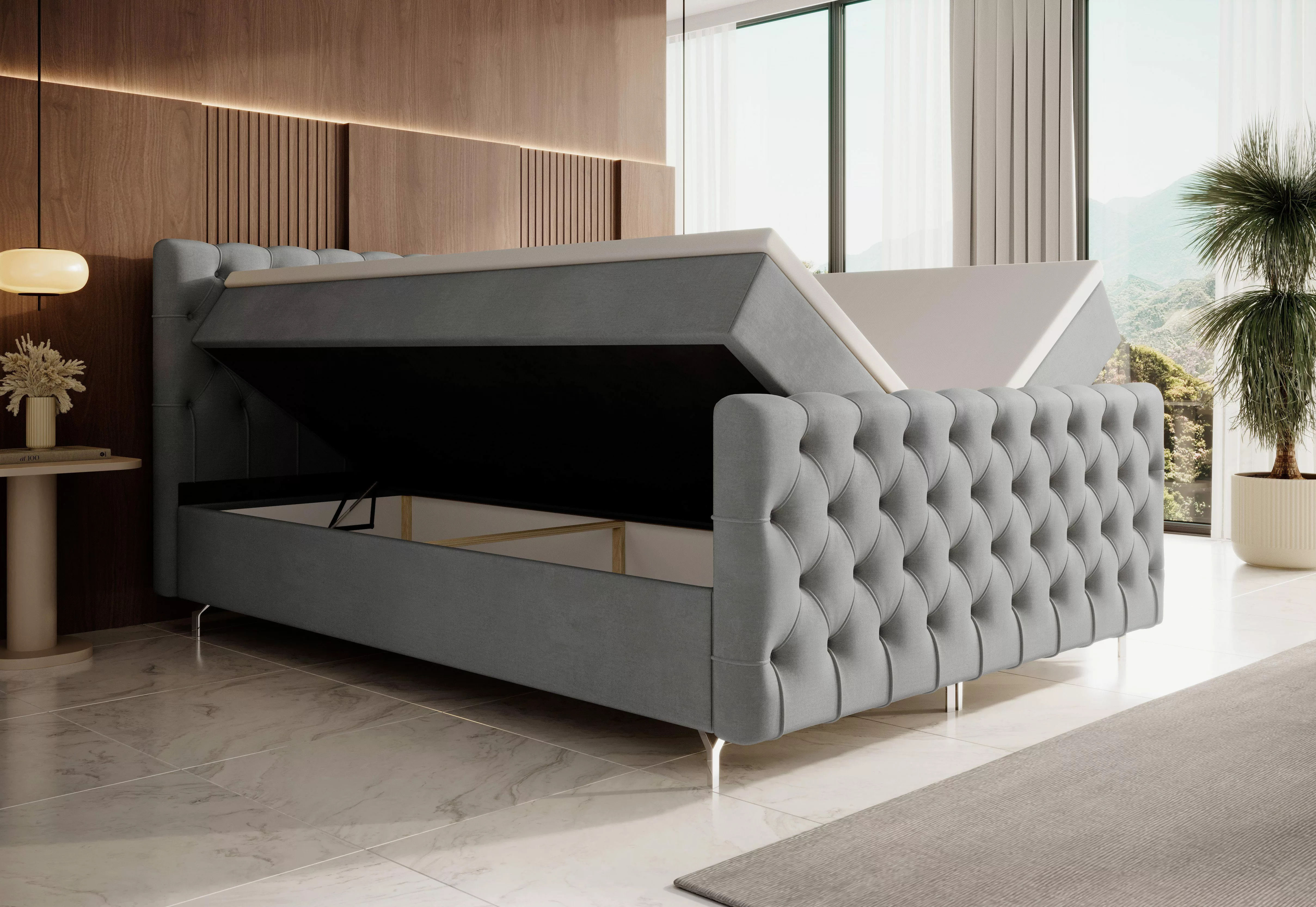 yourhouse24 Boxspringbett Chester Plus (Bonell-Matratze und günstig online kaufen