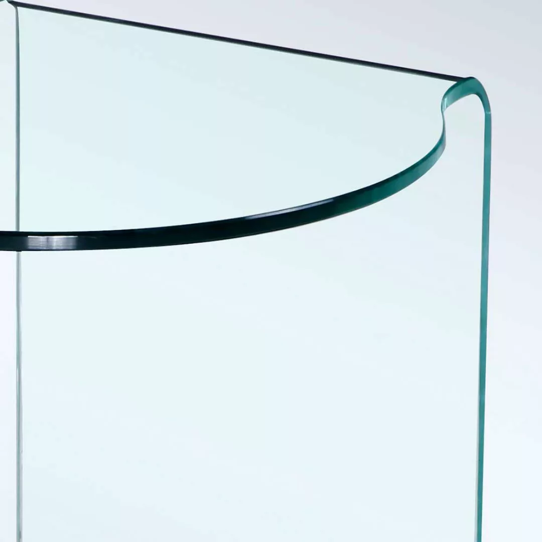 Beistelltischchen aus Glas mit Kunststoffuniversalrollen 45 cm hoch günstig online kaufen