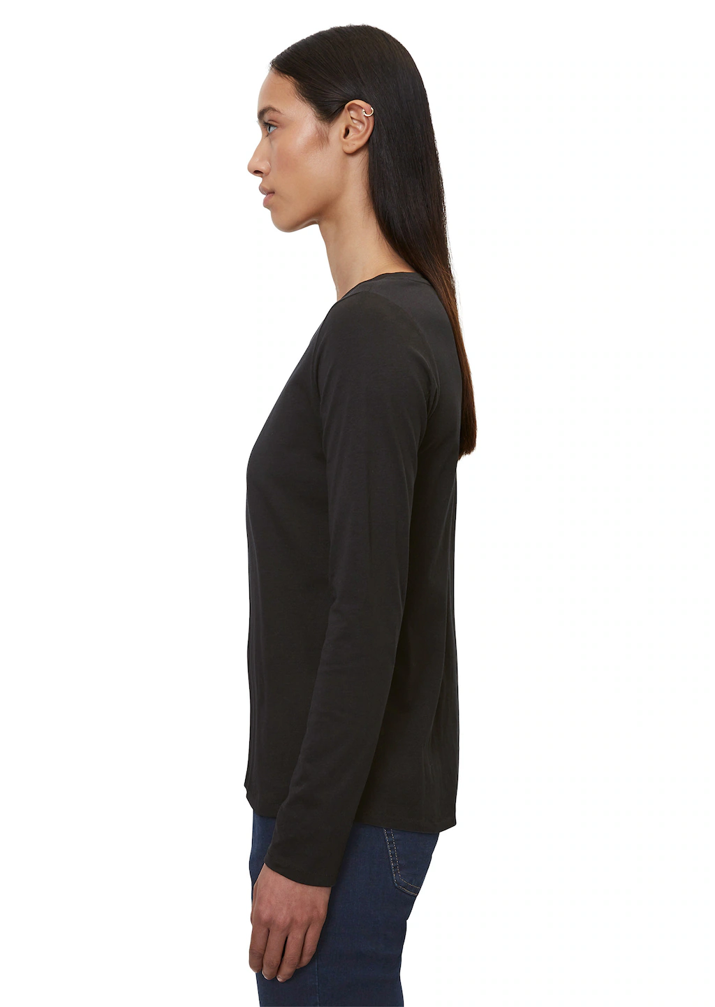 Marc OPolo Langarmshirt "in Organic Cotton-Qualität" günstig online kaufen