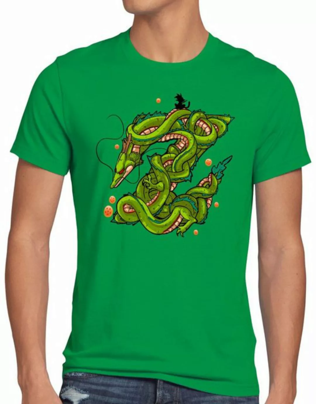 style3 Print-Shirt Herren T-Shirt Z Drache shenlong dragon gokui ball shenr günstig online kaufen