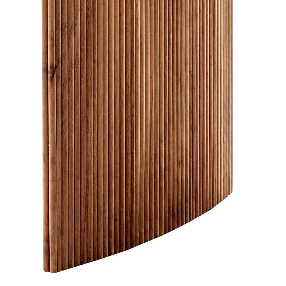 Holz Esstisch Esstisch Akazie in modernem Design mit Wangen Gestell günstig online kaufen