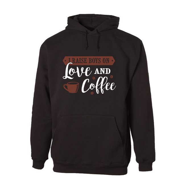 G-graphics Hoodie I raise boys on love and coffee Unisex mit trendigem Fron günstig online kaufen