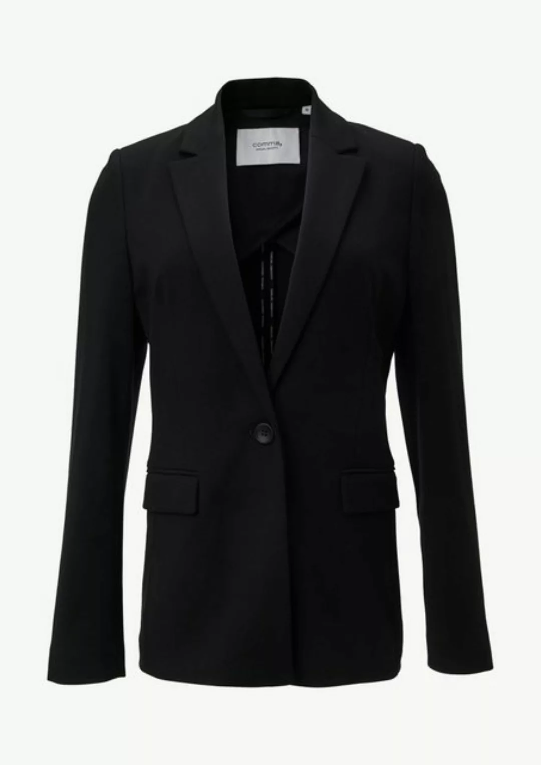 comma casual identity Blusenblazer Blazer aus Jersey mit Reverskragen Paspe günstig online kaufen