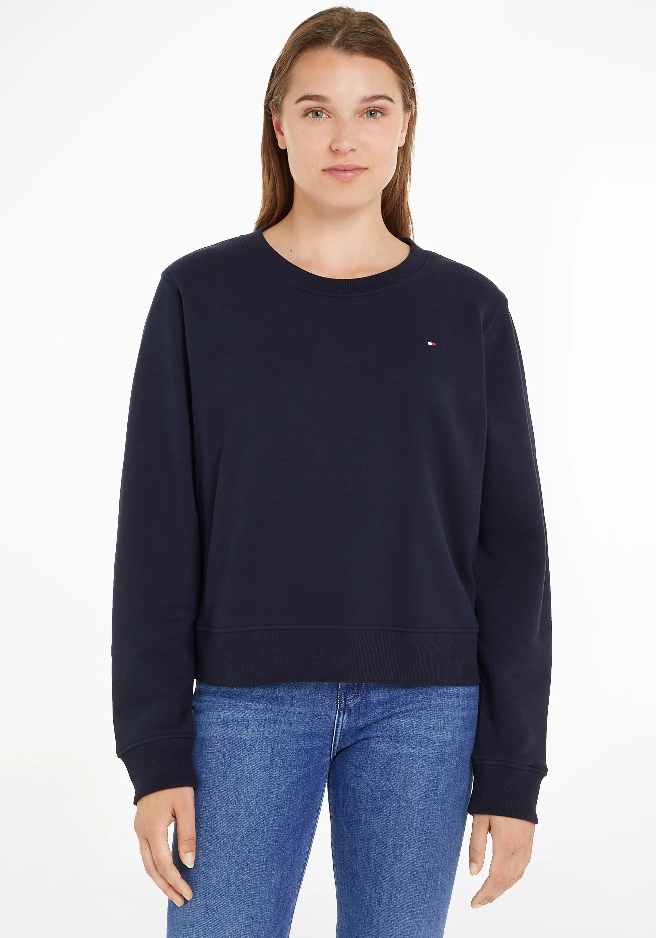 Tommy Hilfiger Sweatshirt 1985 REG P/TERRY C-NK SWEATSHIRT mit dezenter Sti günstig online kaufen