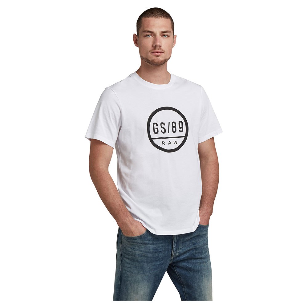 G-star Gs89 Graphic Kurzarm Rundhalsausschnitt T-shirt L White günstig online kaufen