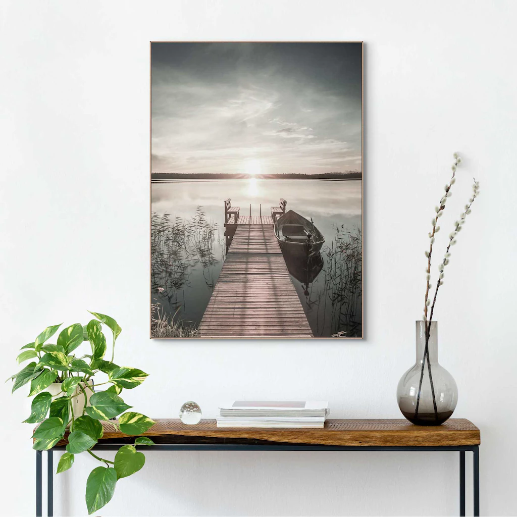 Reinders Wandbild "Slim Frame Wood 50x70 Scandic Jetty" günstig online kaufen