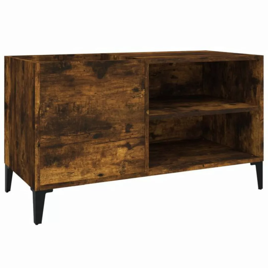 vidaXL Beistellschrank Plattenschrank Räuchereiche 84,5x38x48 cm Holzwerkst günstig online kaufen