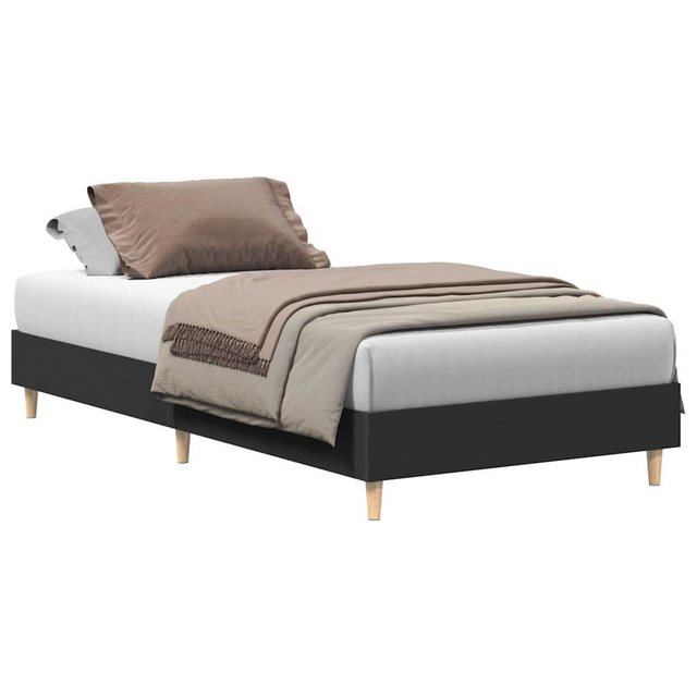 vidaXL Bett, Bettgestell ohne Matratze Schwarz 90x190 cm Holzwerkstoff günstig online kaufen