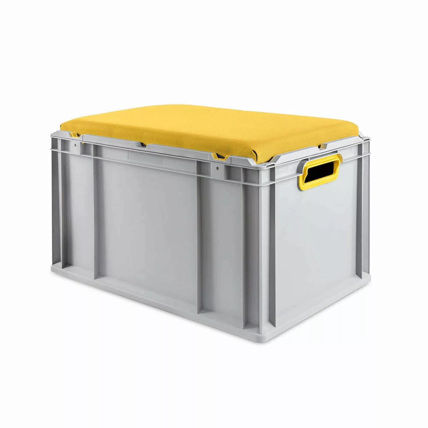 PROREGAL Eurobox NextGen Seat Box Gelb HxBxT 365 x 40 x 60 cm 65 Liter Grif günstig online kaufen