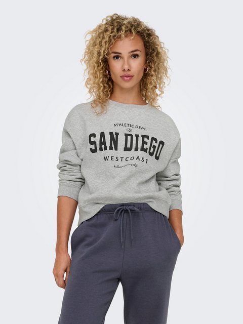 ONLY Sweatshirt ONLSWEAT L/S CREW OVERSIZE STATE SWT günstig online kaufen