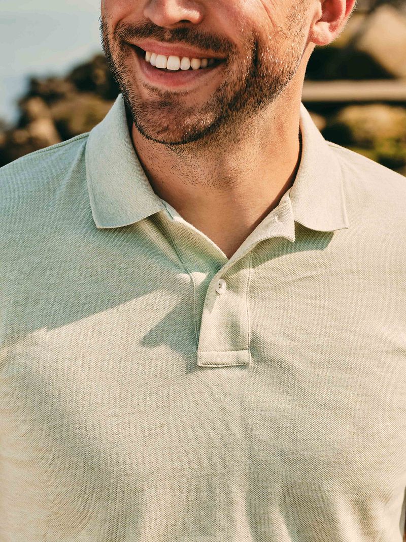 Suitable Mang Poloshirt Hellgrün  - Größe L günstig online kaufen