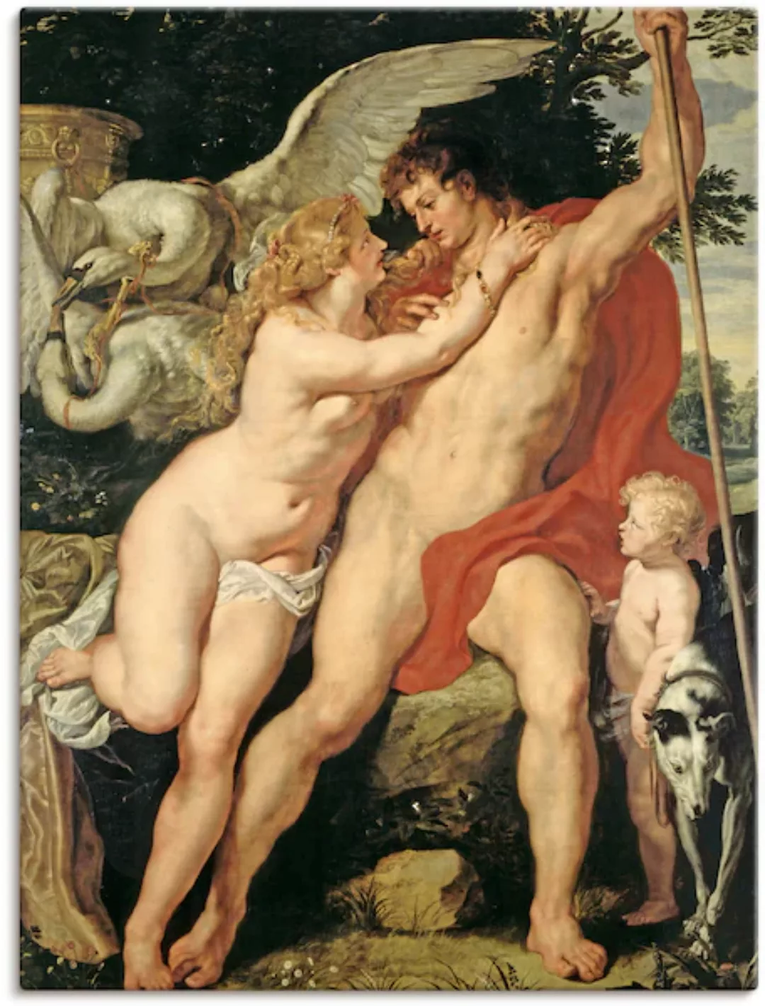 Artland Wandbild »Venus und Adonis. Um 1610«, Paar, (1 St.), als Leinwandbi günstig online kaufen