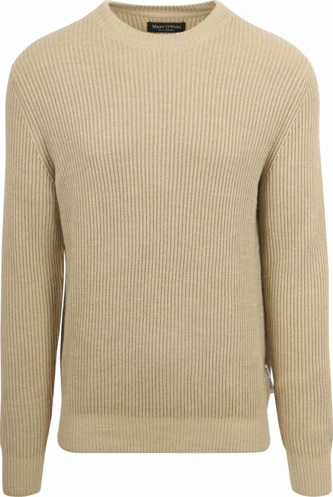 Marc O'Polo Pullover Wool Blend Beige - Größe M günstig online kaufen