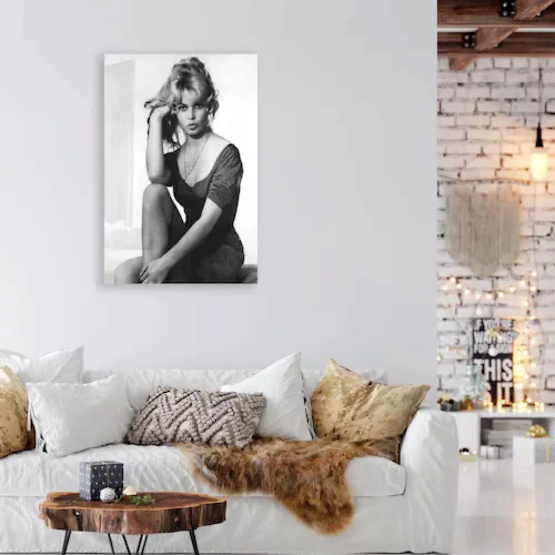 queence Acrylglasbild »The Girl«, Schwarz-Weiß, Brigitte Bardot, Fine Art-P günstig online kaufen