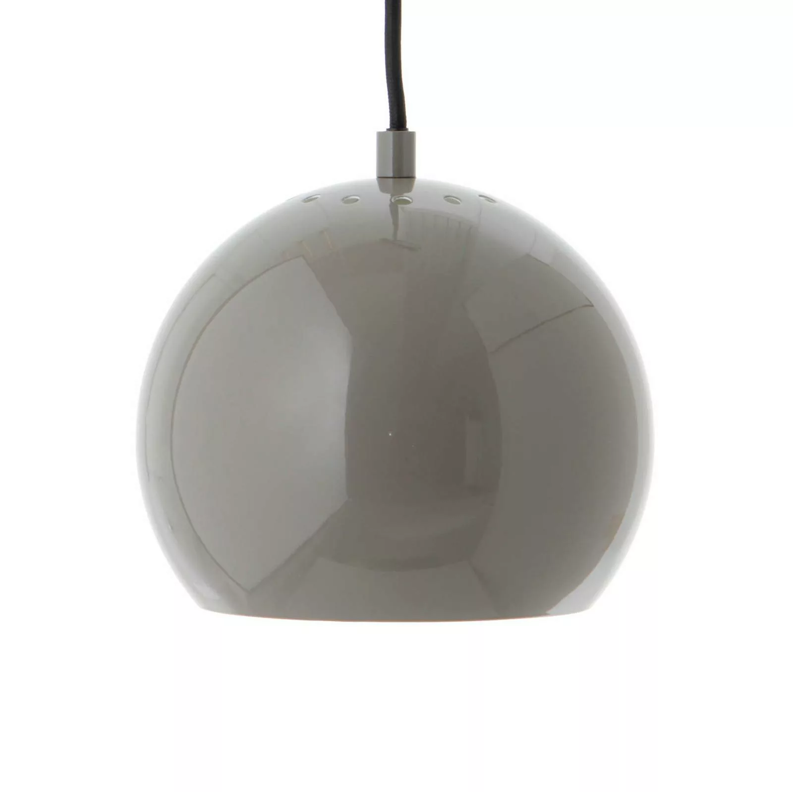 FRANDSEN Hängeleuchte Ball, grau glänzend, Ø 18 cm günstig online kaufen