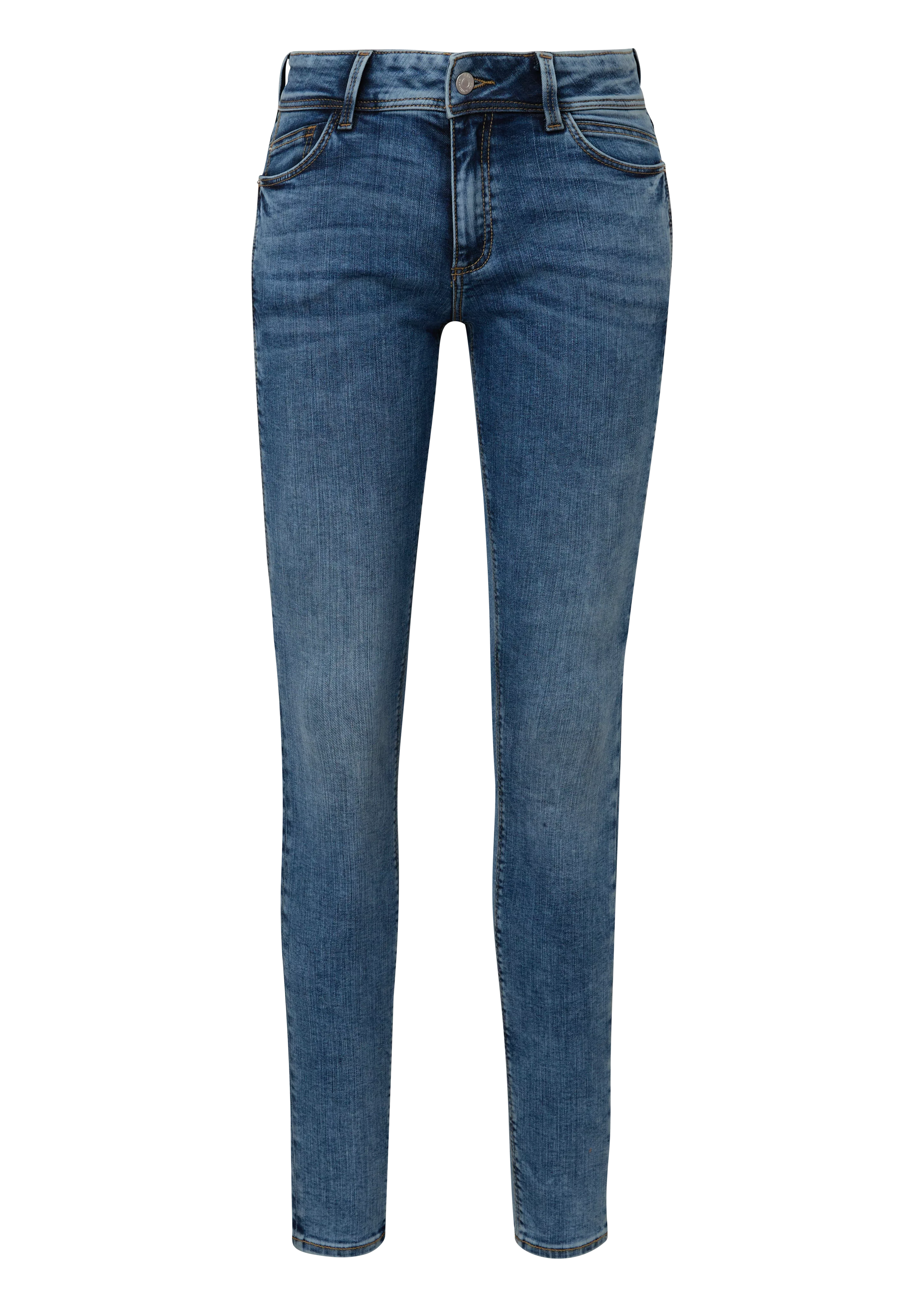 QS 5-Pocket-Jeans in Washed-Optik günstig online kaufen