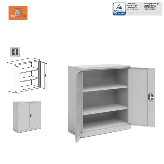 TRIZERATOP Aktenschrank Aktenschrank Büroschrank 100x42x105 cm 45kg günstig online kaufen